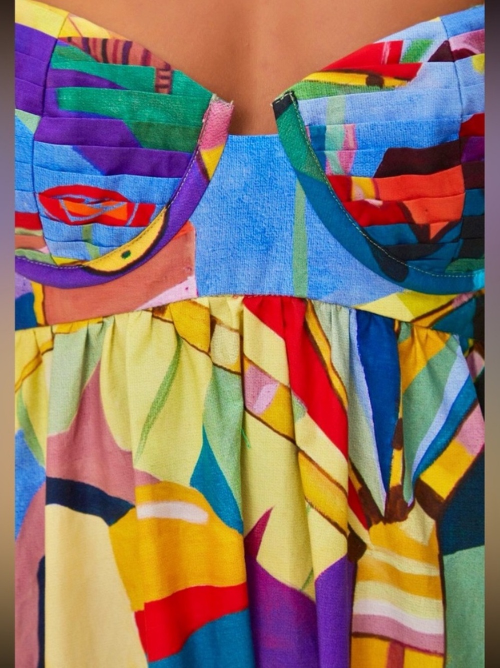 πΊπHPππΊ NWT Farm Rio Tropical Scenario Maxi Dress - Picture 6 of 16